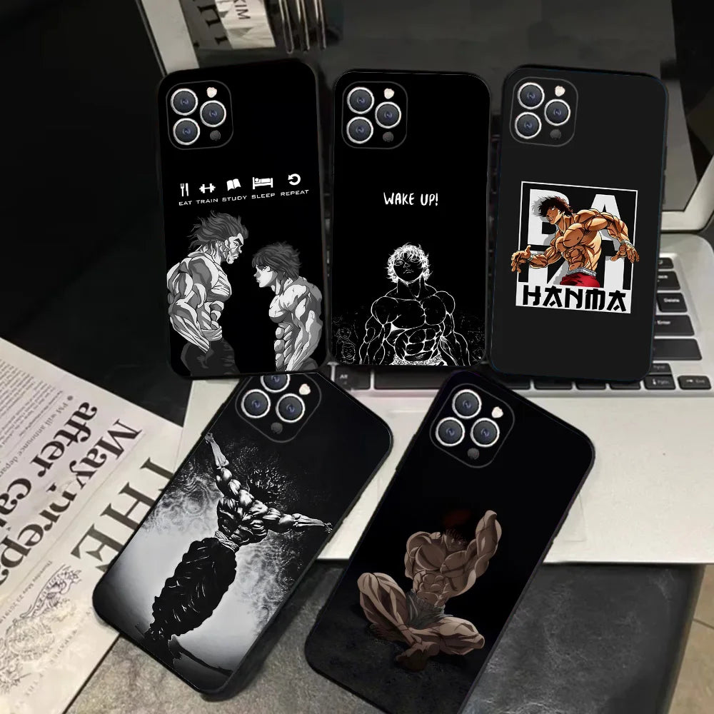 Baki Hanma Cases iPhone 16 15 14 13 Plus Pro Max Plus