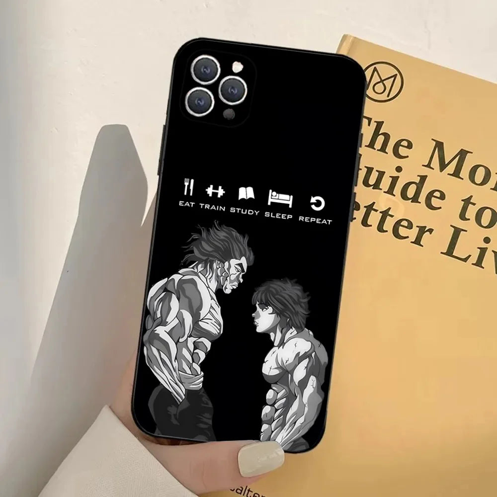 Baki Hanma Cases iPhone 16 15 14 13 Plus Pro Max Plus